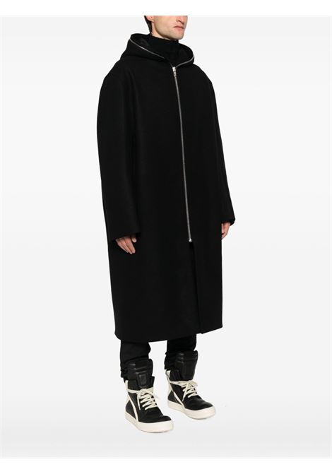 Black hooded raincoat Rick Owens - men RICK OWENS | RU02E1979WSF09